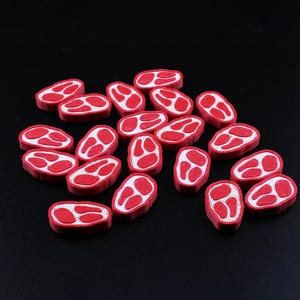 Meat tokens / Steak tokens for board games l 3D printed