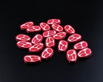 Meat tokens / Steak tokens for board games l 3D printed