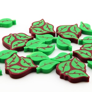 Leaf Tokens – 3D Printed Deluxe Resource Set for Board Games