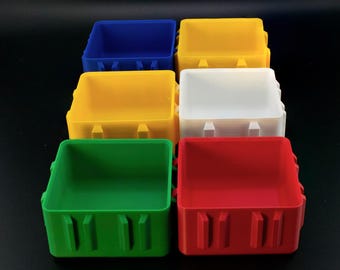 Modular Resource Bins (3D Printable Modular Snap-Fit Design)
