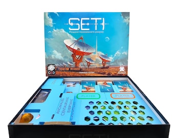 SETI Compatible Board Game Organizer (With Space Agencies Expansion)