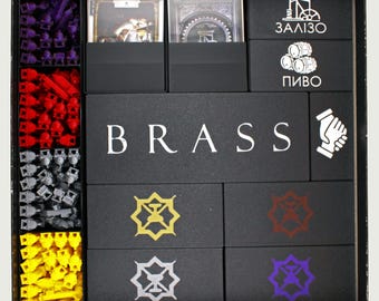 Organizer do gier planszowych Brass Birmingham – wkładka drukowana w 3D