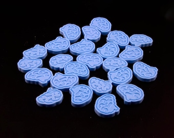 Brain tokens / Sanity tokens for board games l 3D printed