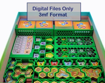Ark Nova + Marine Worlds – 3D Printed Board Game Organizer (Insert) | Digital Files