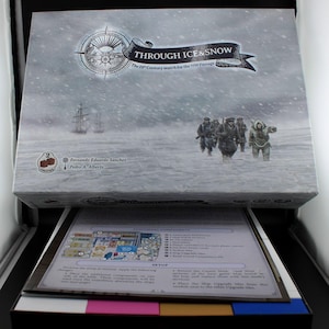 Durch Eis und Schnee-Organizer mit Myths & Legends Erweiterungs-Unterstützung | Brettspiel Einlage |