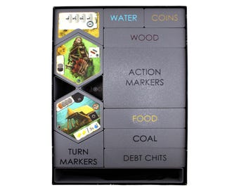 Haspelknecht + The Ruhr Valley – 3D Printed Board Game Organizer (Insert)