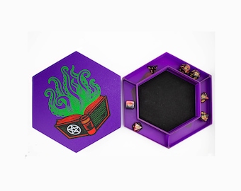 Dice Tray in Lovecraft style – Cthulhu RPG Accessory with Storage Compartments