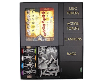 Dead Men Tell No Tales Full Set – Board Game Organizer for Minion box (Insert) | 3D Printed | Base Game + Expansions