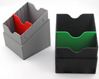 Card Deck Box For MTG Sized Cards  With Adjustable Divider