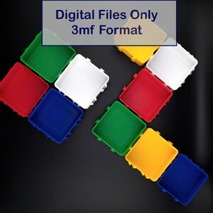 Modular  Resource Bins (3D Printable Modular Snap-Fit Design, 3mf Files, Digital Download)