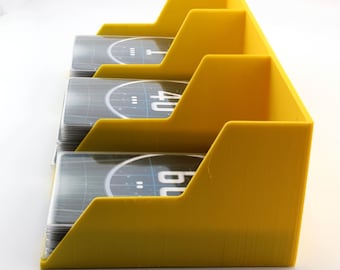 Triple Card Holder – 3-Stack Card Stand for Standard Size Cards | Board Game Accessory