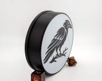 Raven Dice Tray – Felt-Lined RPG Dice Rolling Accessory for Board Games