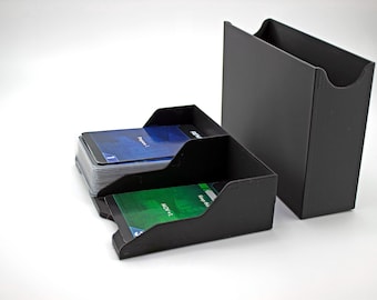 Card Holder for 2 Decks – Mini USA & Mini Euro | 3D Printed