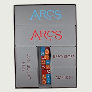 Arcs-bordspelorganizer (basisspel + Lore & Leaders-uitbreiding) | 3D-geprint