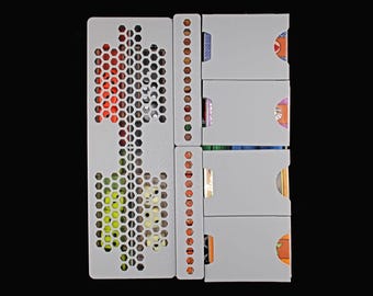 White Castle + Matcha Board Game Organizer: Base Game + Expansion, Supports Sleeved Cards | 3D Printed