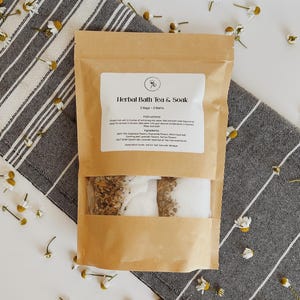Herbal Bath Tea & Soak, Postpartum Bath Tea, Relaxing Bath Soak