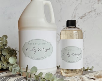 Non Toxic Laundry Detergent, Scented Detergent, Multiple Scents and Sizes