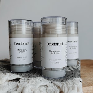 All Natural Deodorant: Baking Soda Free, Zinc & Magnesium - Scented
