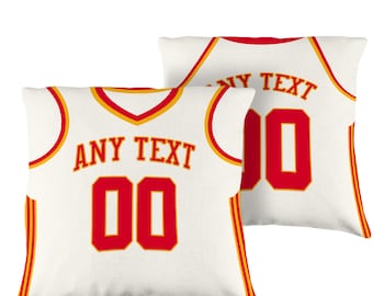 Funda de almohada personalizada con la camiseta de los Atlanta Hawks: funda de lino
