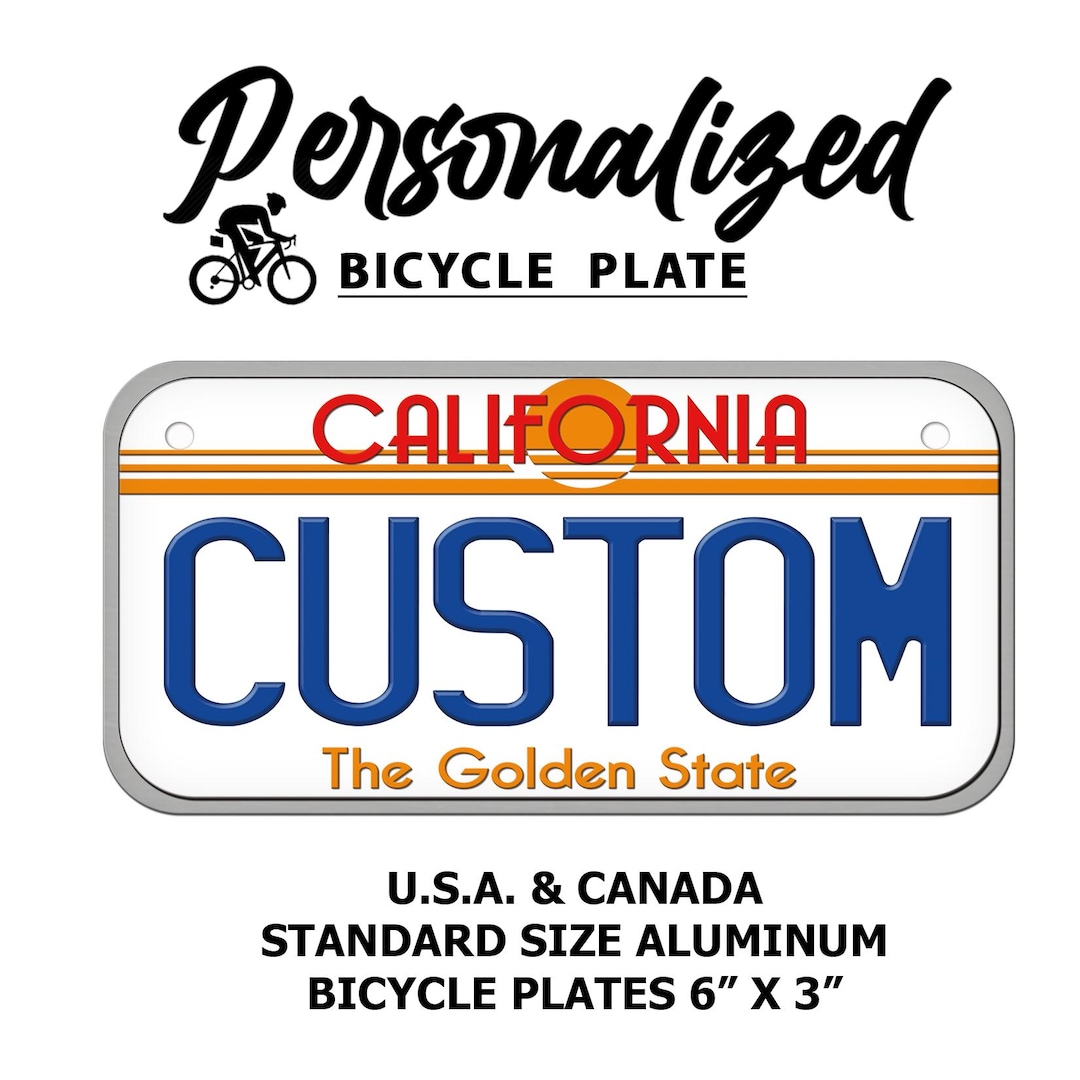 Personalized California License Plate: Custom Mini State Name Plate (3 ...