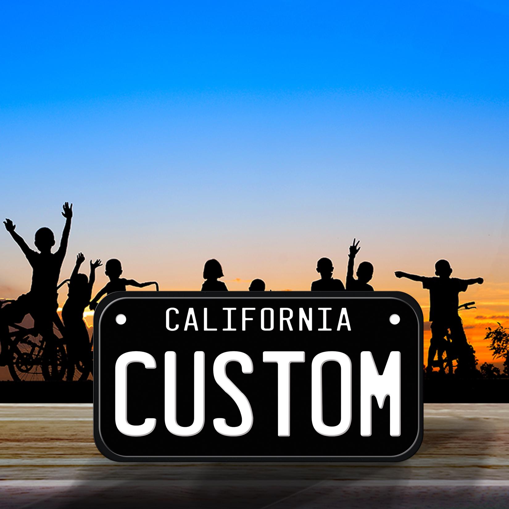 Personalized California License Plate: Custom Mini State Name Plate (3 ...