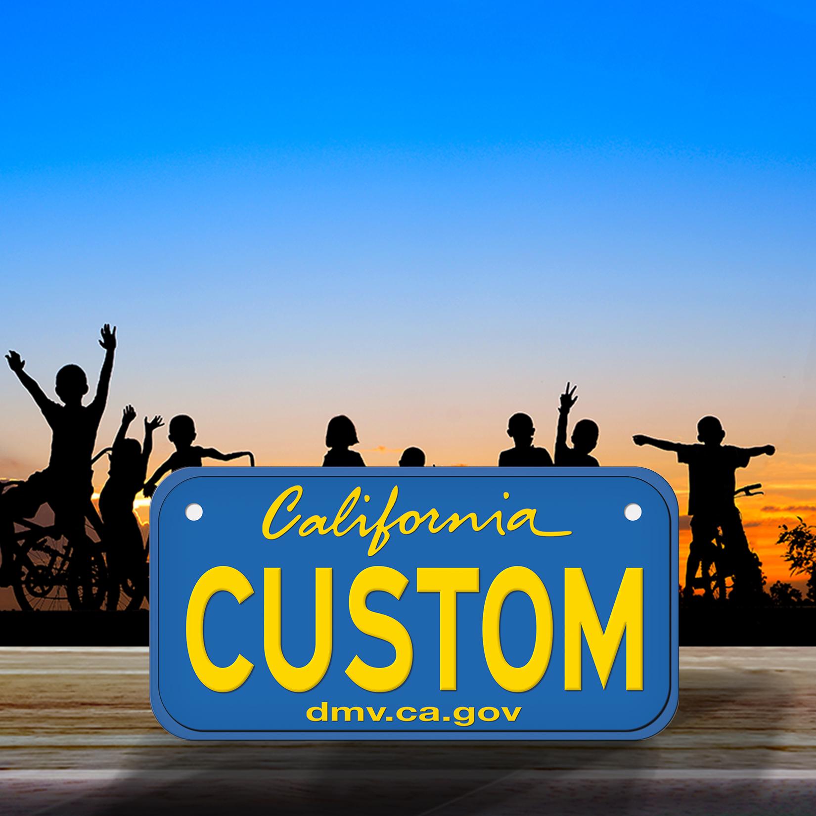 Personalized California License Plate: Custom Mini State Name Plate (3 ...