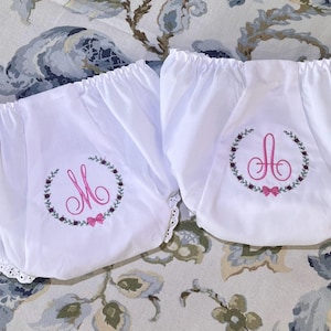 Bloomers monogramados / Bloomers bordados / Bloomers para bebés / Regalo para baby shower / Regalo para bebé / Regreso a casa / Funda de pañal