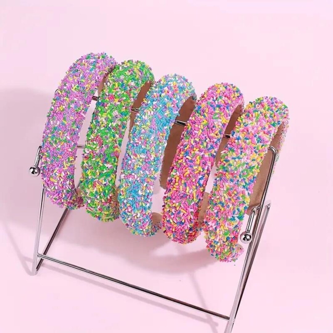 Maroon White Sprinkle Headband