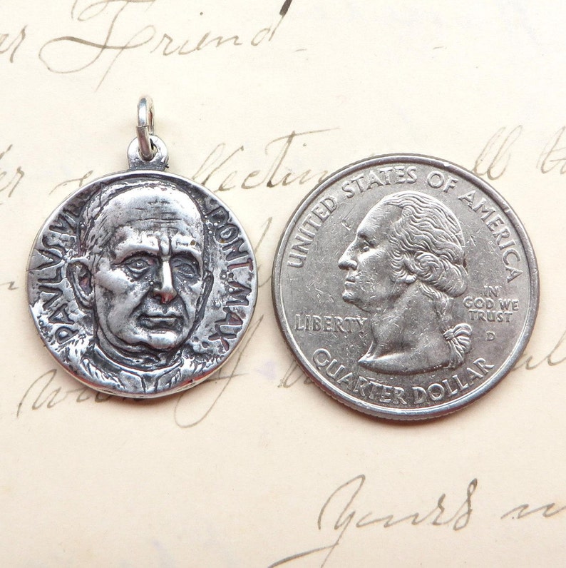 St Peregrine Laziosi / Pope Paul VI Medal Sterling Silver | Etsy