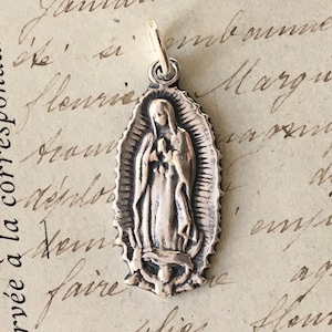 Nuestra Señora de Guadalupe - Réplica antigua en plata de ley