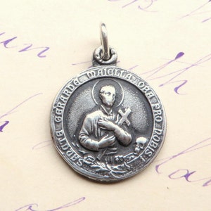 Our Lady of Perpetual Help / St Gerard Majella Medal - Sterling Silver ...