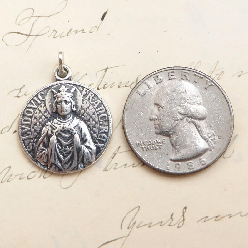 St Louis Medal Patron of Bridegrooms Parents and Barbers Etsy