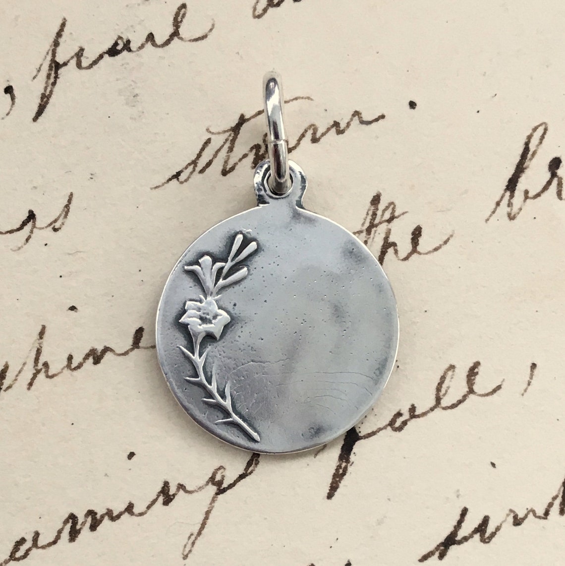 St Cecilia Medal - Sterling Silver Antique Replica - Patrons of Girls ...