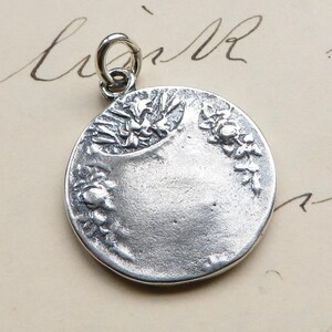 St Monica Medal Sterling Silver Antique Replica Patron of mothers, difficult children & alcoholics image 3