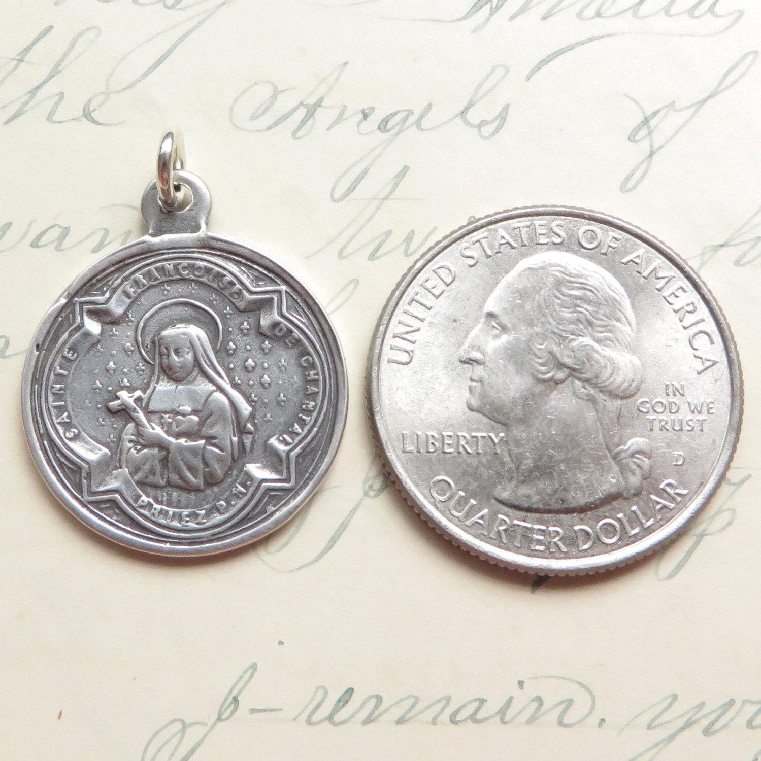St Francis De Sales Medal / St Jane De Chantal Medal - Sterling Silver ...