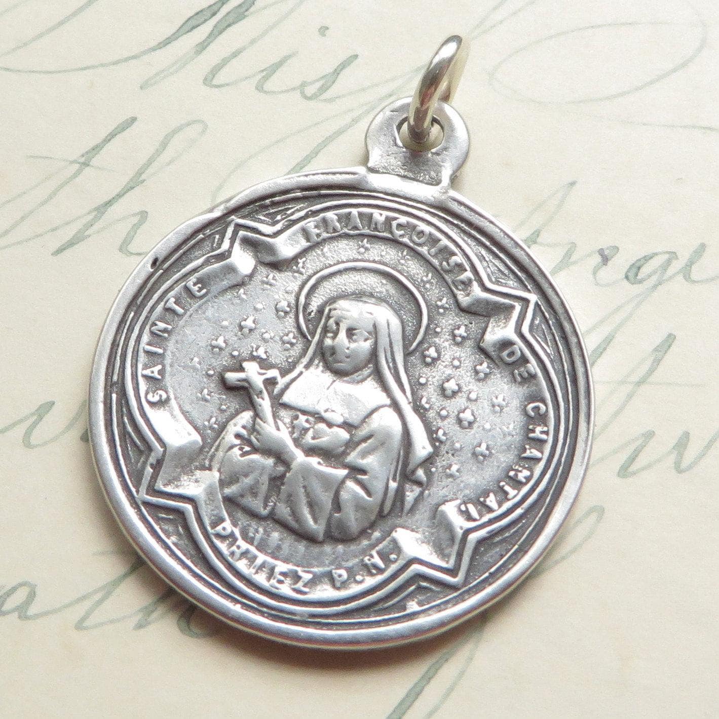 St Francis De Sales Medal / St Jane De Chantal Medal - Sterling Silver ...