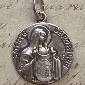 St Veronica - Sterling Silver Antique Replica - Patron of photographers