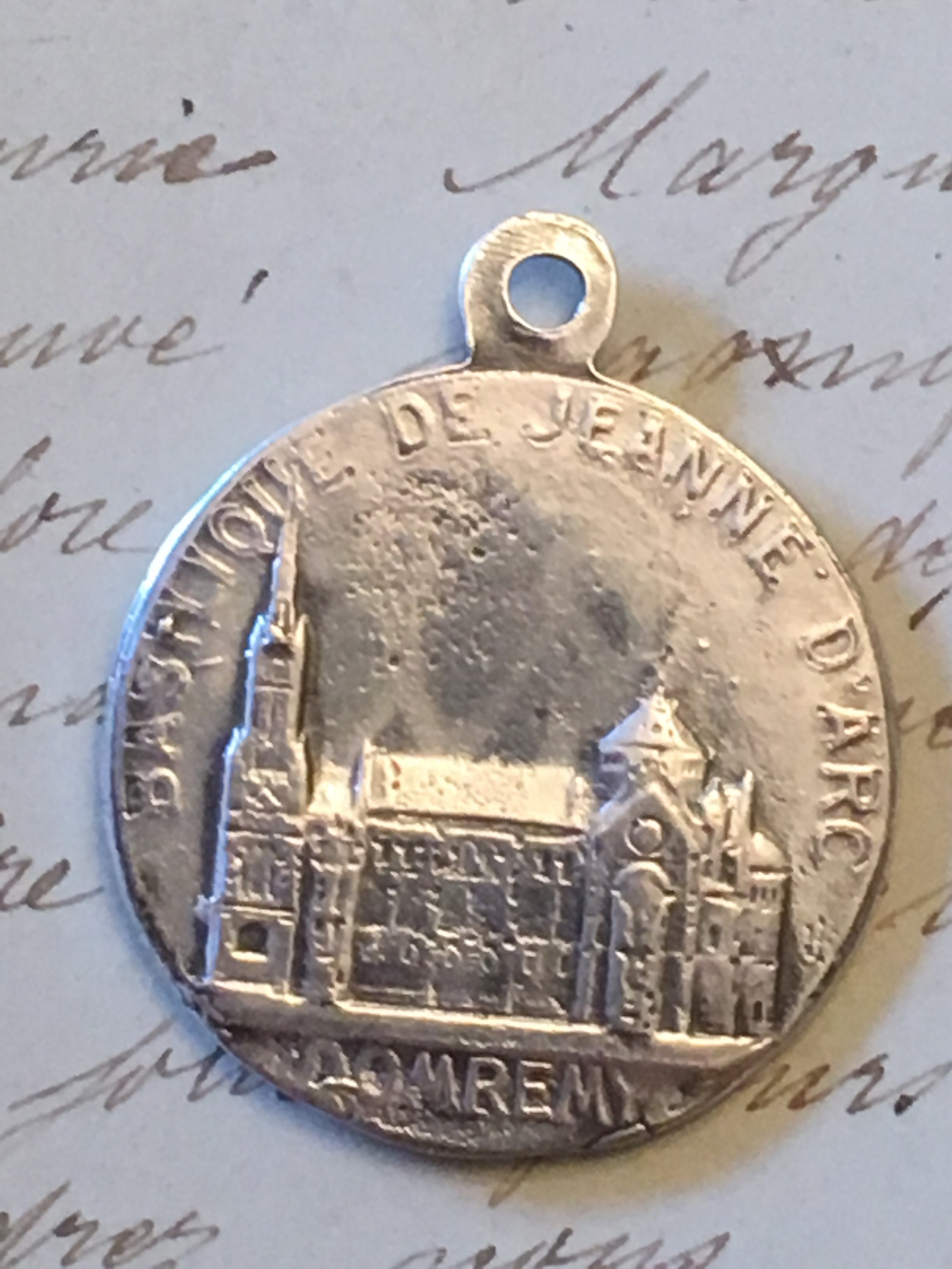 St Joan of Arc Medal - Sterling Silver Antique Replica - Patron of ...