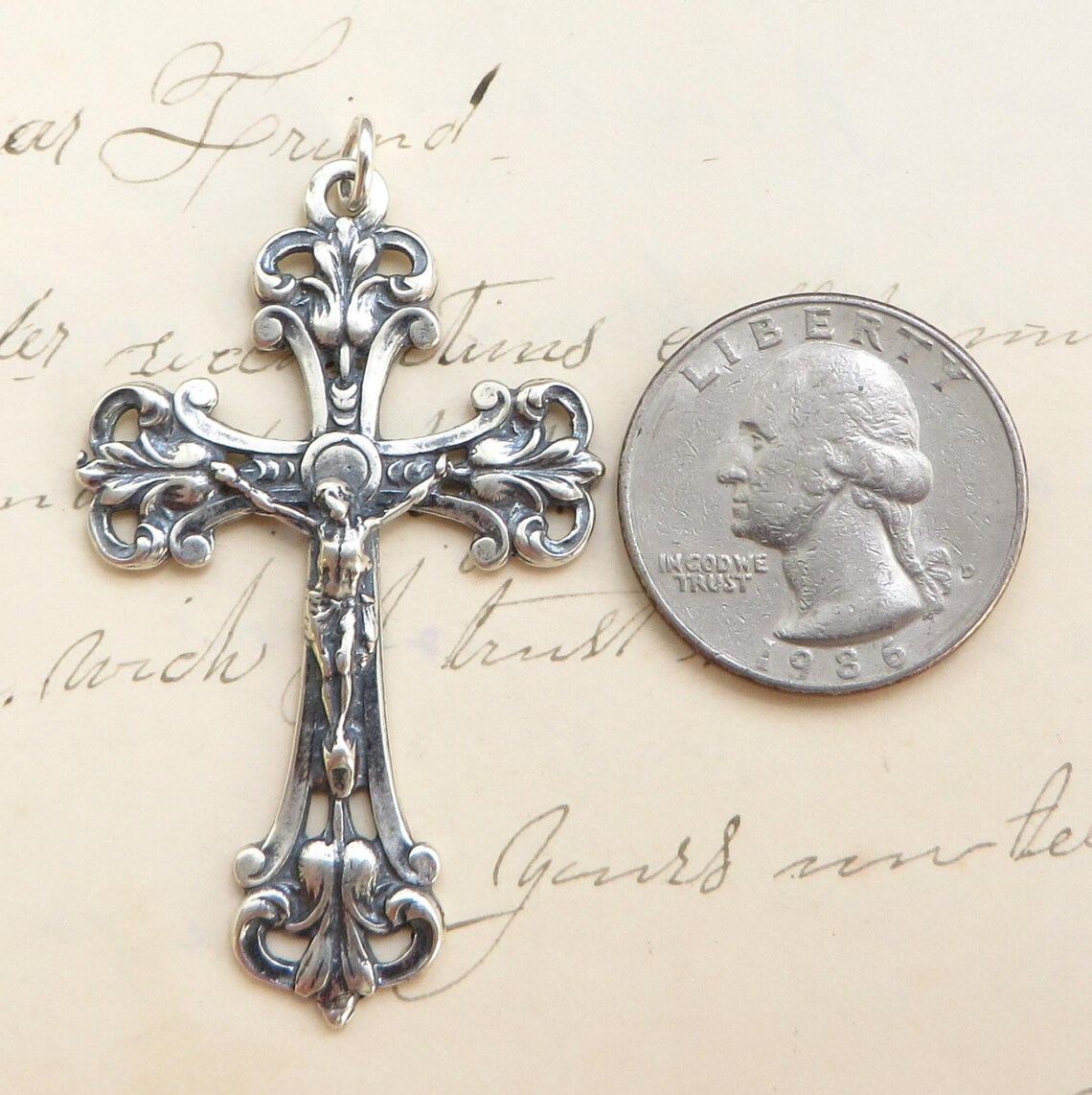 Victorian Style Crucifix 10.25