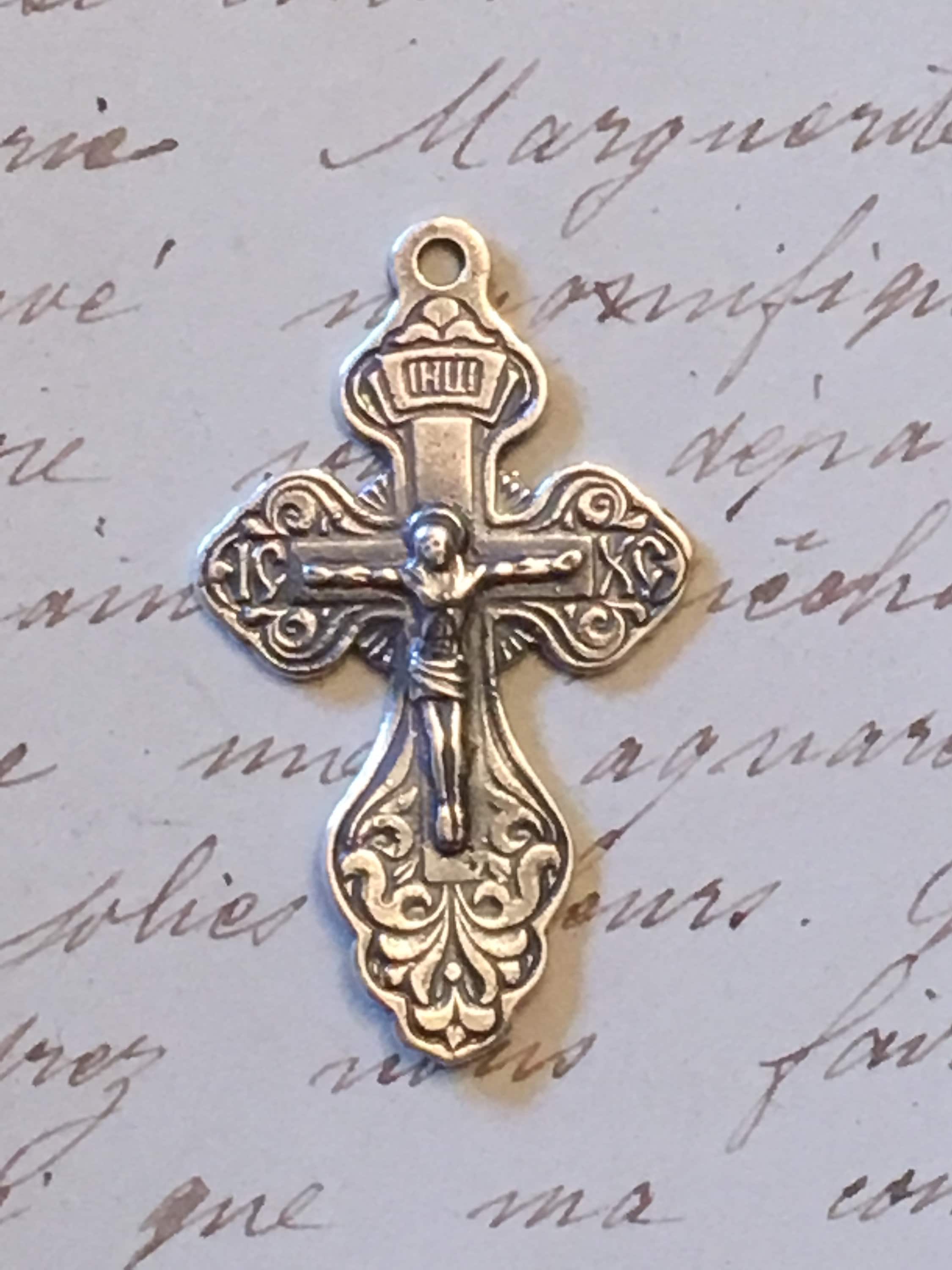 Buy Russian Crucifix - Sterling Silver Antique Replica
