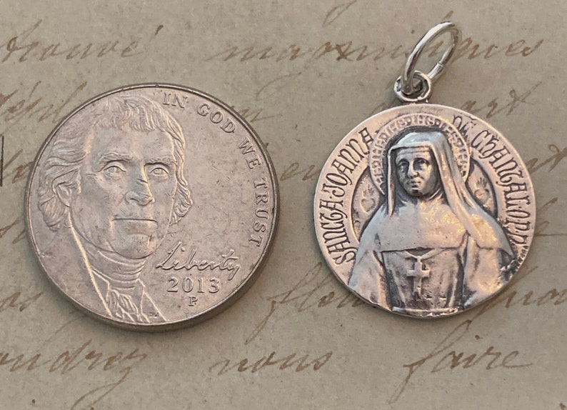 St Jane De Chantal Medal Medal Sterling Silver Patron of Etsy