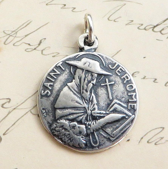 Antique Reproduction Patron of Librarians St Jerome Medal