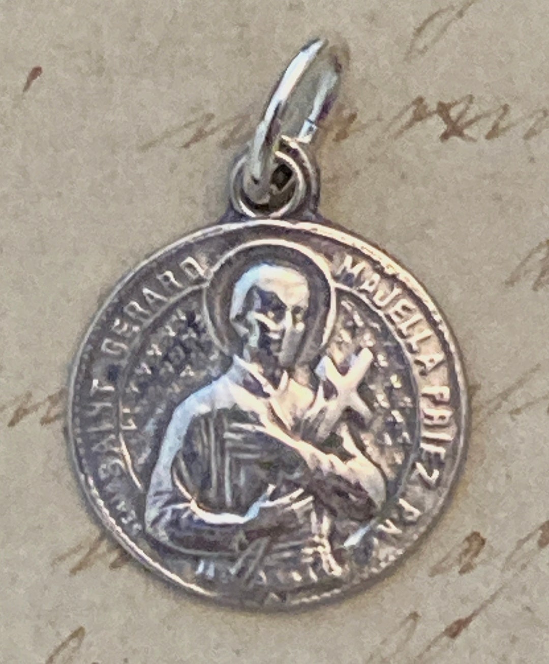 St Gerard Majella - Sterling Silver Antique Replica - Patron of ...