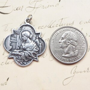 St Cecilia Medal - Sterling Silver Antique Replica - Patrons of Girls ...