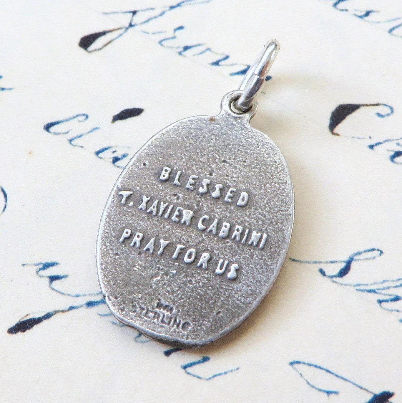 St Frances Xavier Cabrini Medal - Patron of Immigrants - Sterling ...