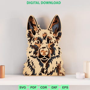 Duitse herder meerlaagse SVG