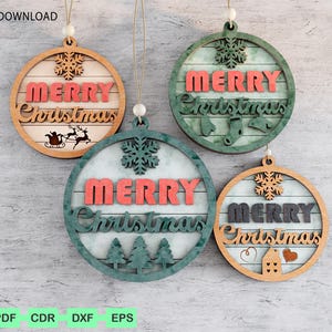 Weihnachtsschmuck SVG für Glowforge