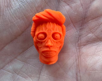 Handgemaakt thermochrome oranje kraal sleutelhanger met aanpasbaar paracord, een duurzaam tactisch accessoire