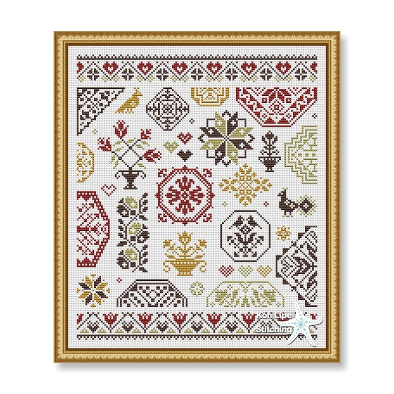 Quaker Flowers and Birds from KohLipeStitching