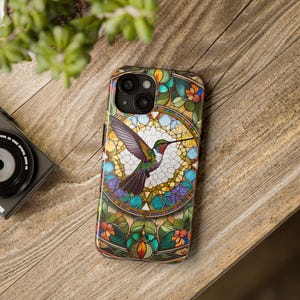 Hummingbird Design Phone Case, Beautiful Whimsical Tough Case - Bird Lover Gift, iPhone and Samsung, Protective Cover, Unique Case,